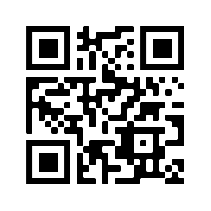 Ein schwarz-weißer QR-Code ist auf einem weißen Hintergrund zentriert. Der Code besteht aus kleinen schwarzen Quadraten, die in einem bestimmten Muster angeordnet sind und für das digitale Scannen und die Verknüpfung mit Informationen oder einer Website verwendet werden.